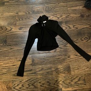 turtle neck crop top